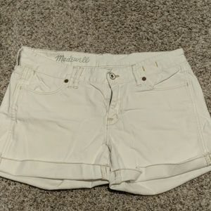 Madewell White Shorts
